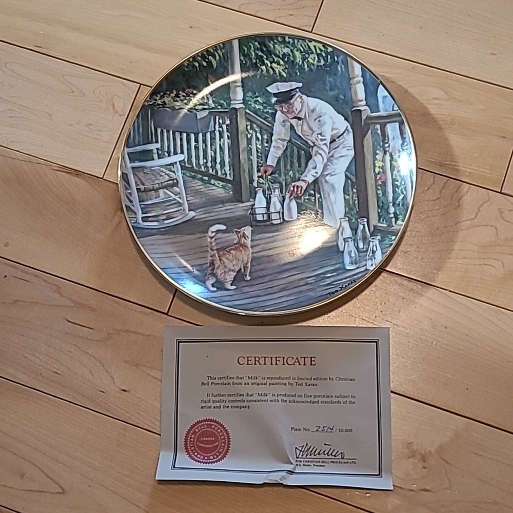 Decorative Plate "Milk" By Christian Bell Porcelain Ltd.